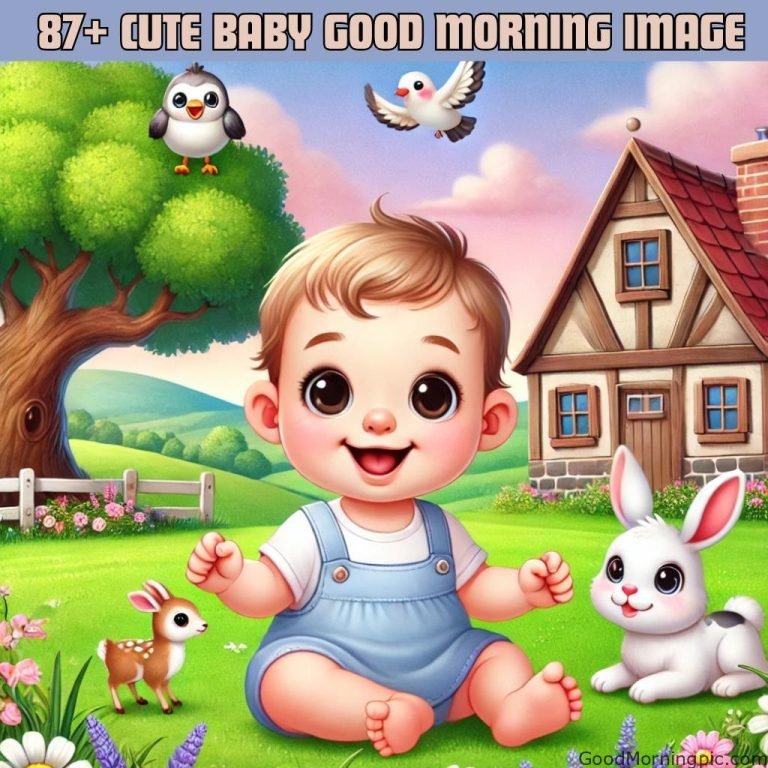 87+ Cute Baby Good Morning Image