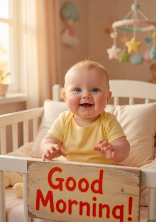 Cute Baby Good Morning Image2