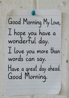 Daily Good Morning Love Messages