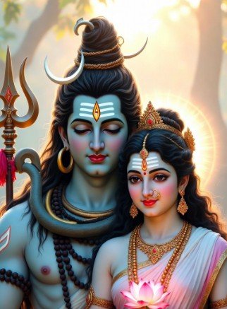 Divine Shiv Parvati Good Morning Greetings3