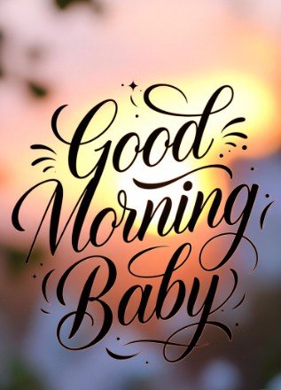 Good Morning Baby with Text2