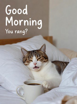 Good Morning Cat Memes5