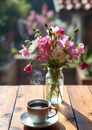 Good Morning Coffee and Flowers3