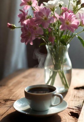 Good Morning Coffee and Flowers4