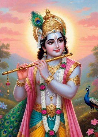 Krishna Flute Good Morning Images1