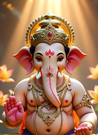 Lord Ganesha Blessings Good Morning3