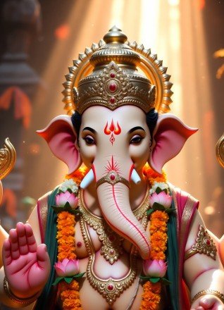 Lord Ganesha Blessings Good Morning4