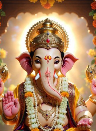 Lord Ganesha Blessings Good Morning5