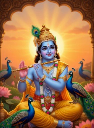 Shri Krishna Good Morning Wallpapers4