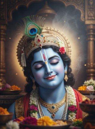Shri Krishna Good Morning Wishes in Hindi1