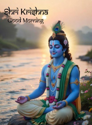 Shri Krishna Good Morning Wishes in Hindi2