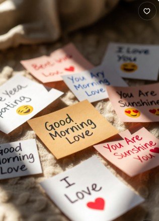 ood Morning Love Messages with Emojis5