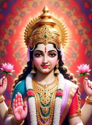 Laxmi Ji Blessings Good Morning Images