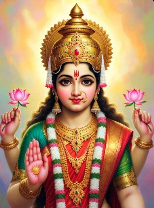 Laxmi Ji Blessings Good Morning Images