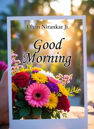Dhan Nirankar Ji Good Morning Flowers Pic1
