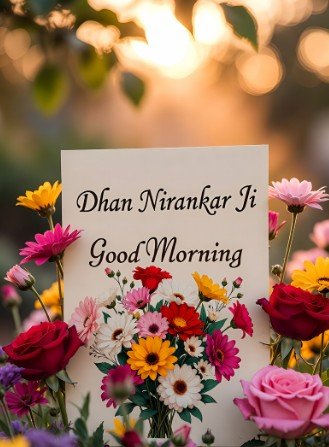 Dhan Nirankar Ji Good Morning Flowers Pic2