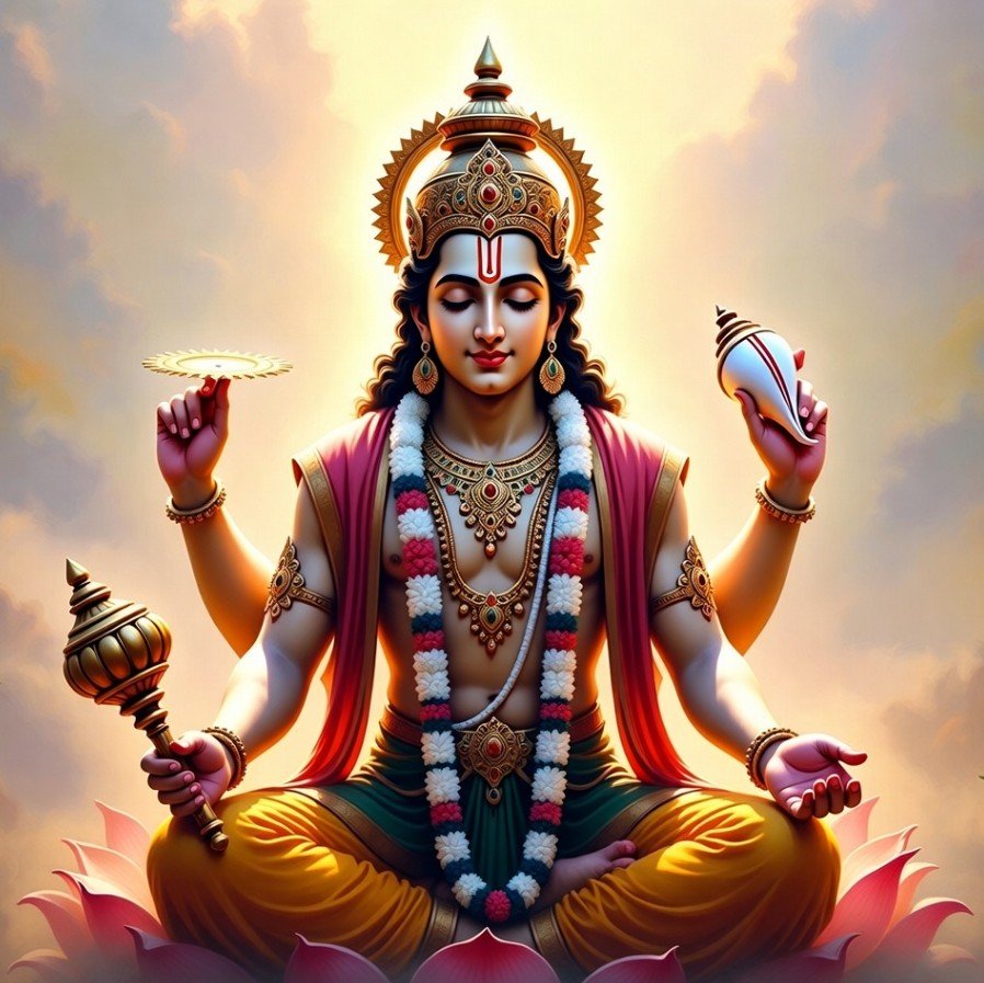 Good Morning Lord Vishnu image