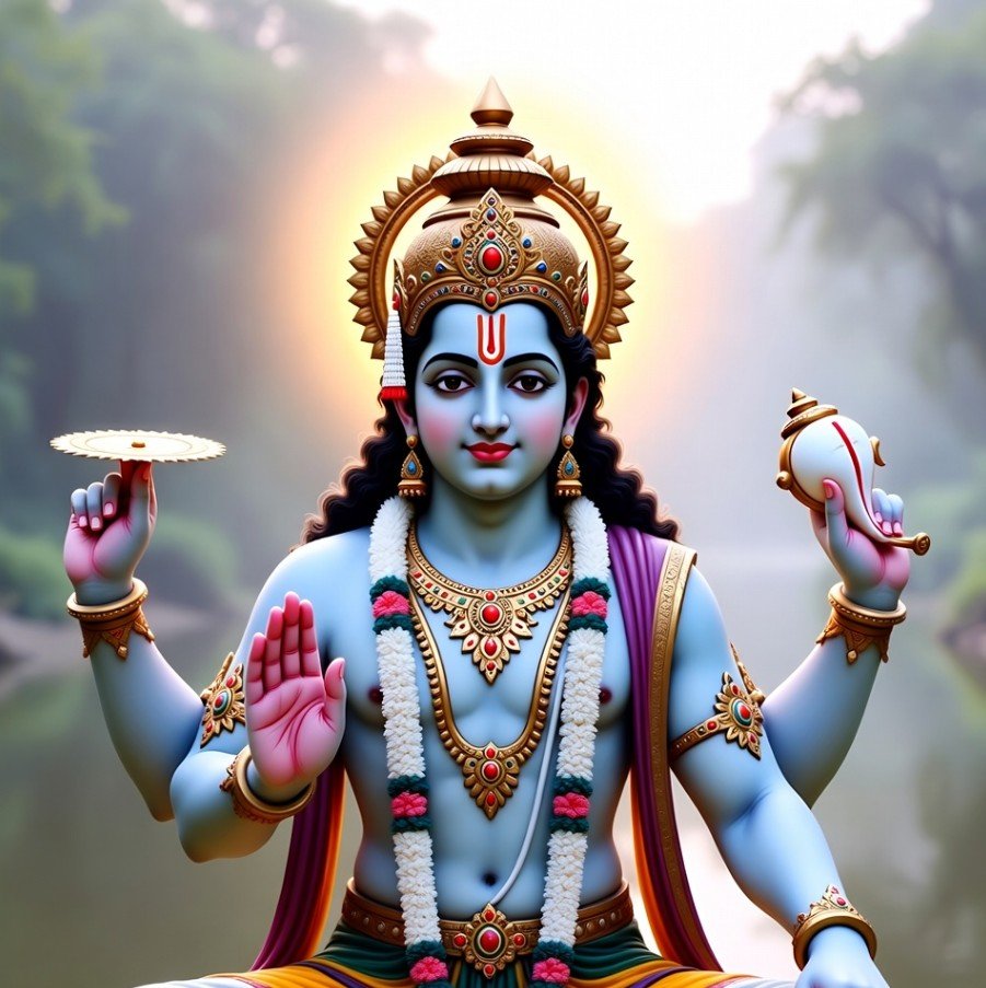 Good Morning Lord Vishnu image