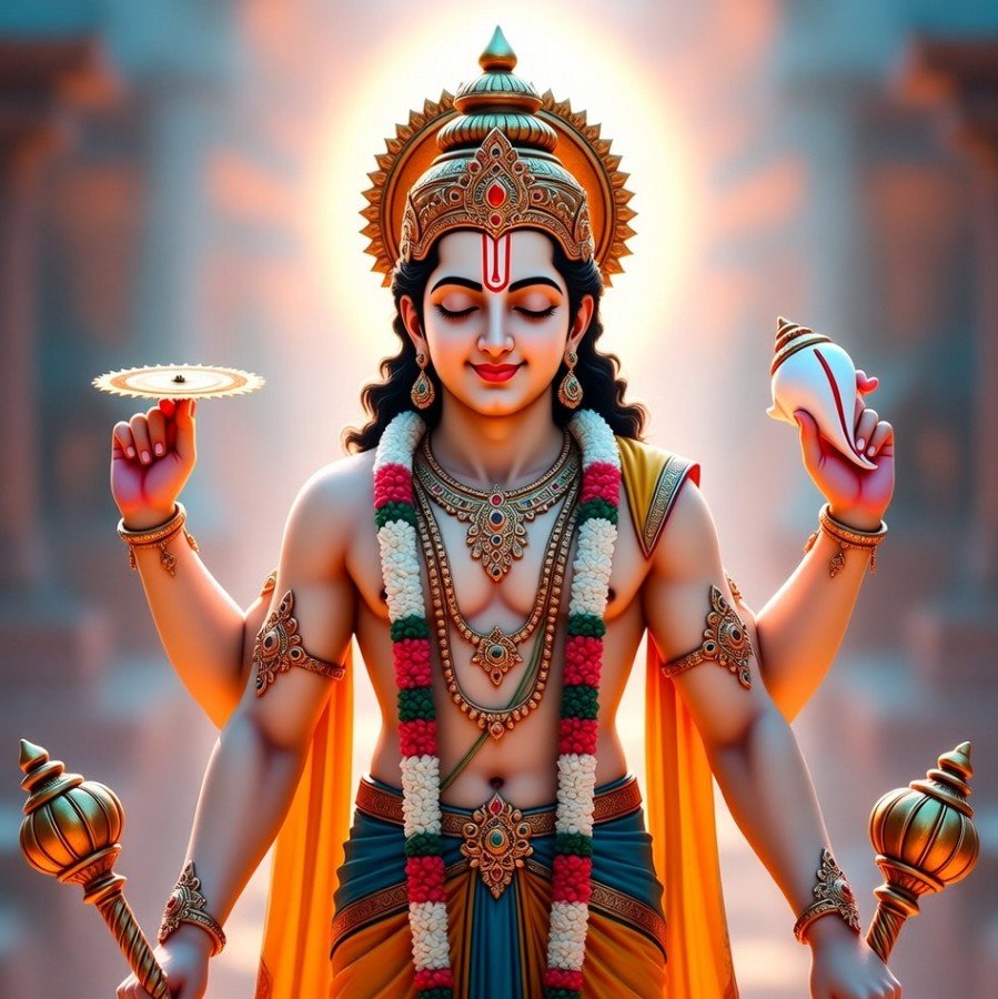 Good Morning Lord Vishnu image