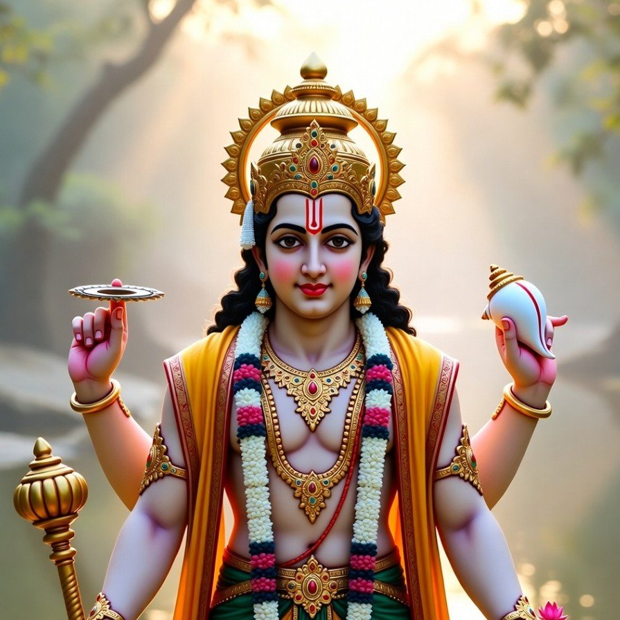 Good Morning Lord Vishnu image