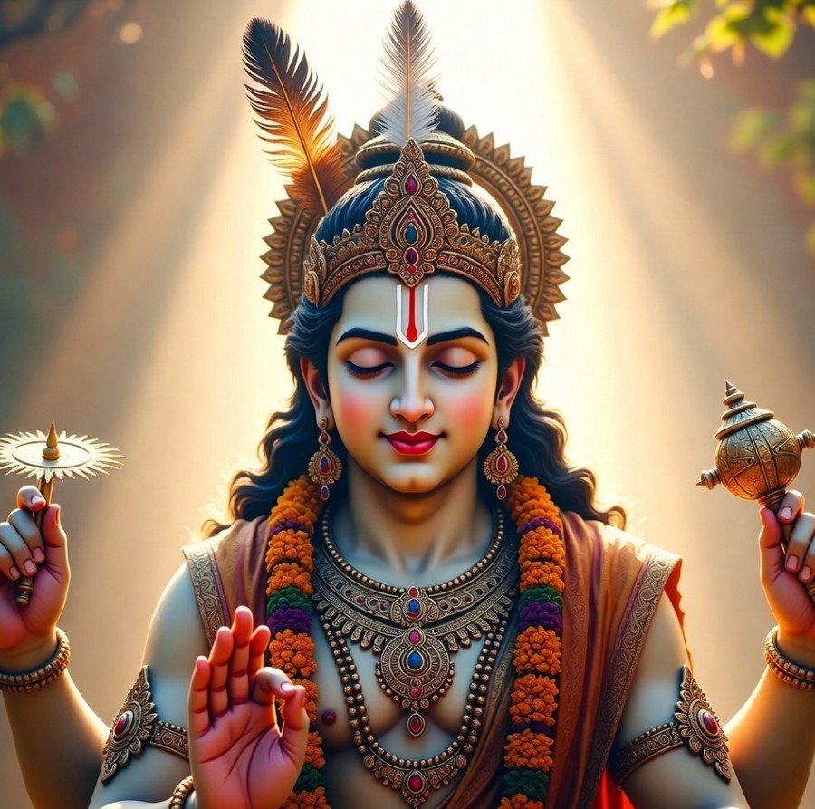 Good Morning Lord Vishnu image