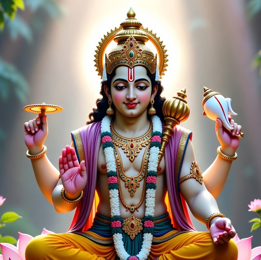 Good Morning Lord Vishnu image