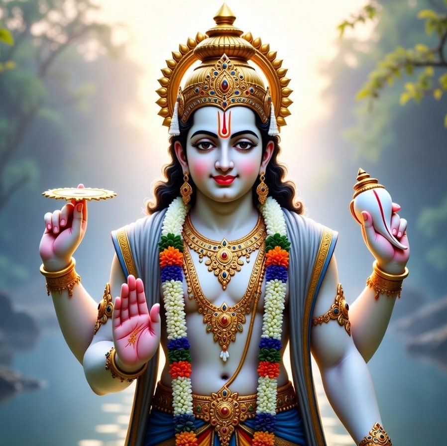 Good Morning Lord Vishnu image