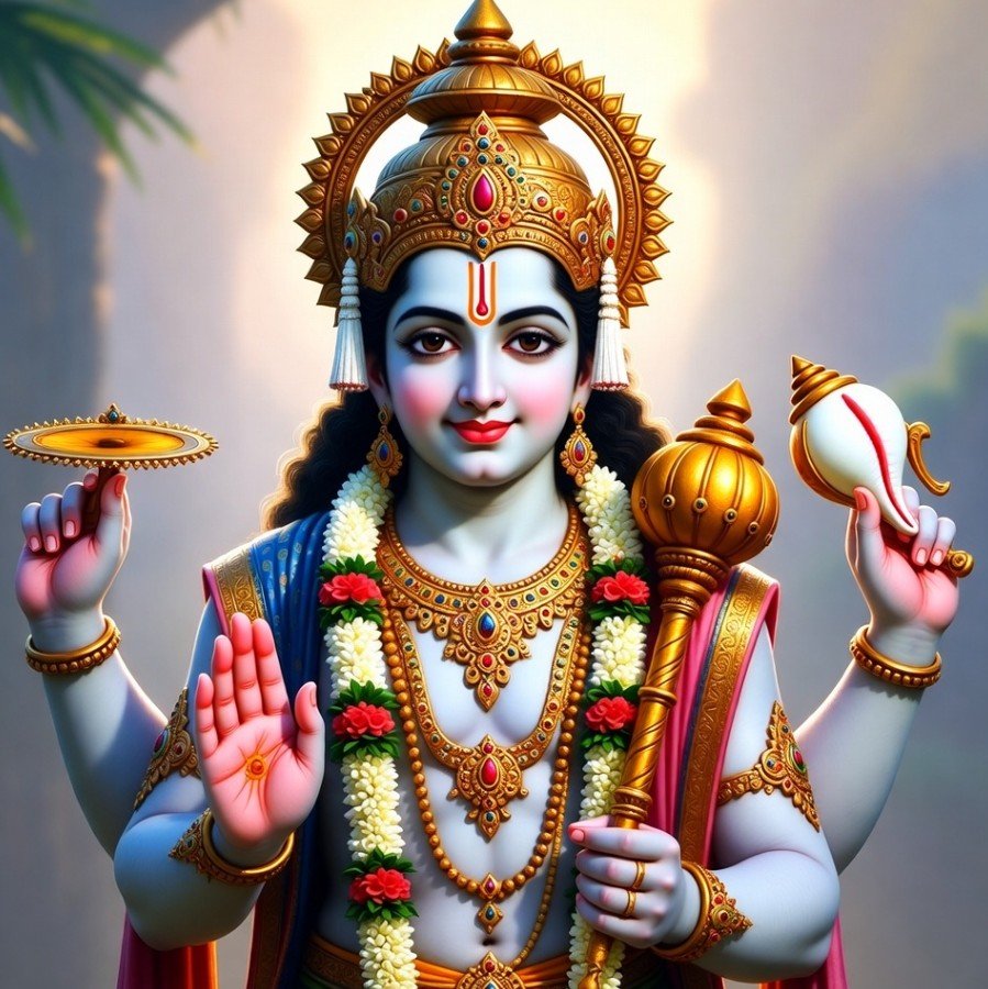 Good Morning Lord Vishnu image