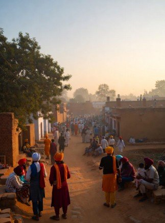Baisakhi Village Fair in Morning Glow4
