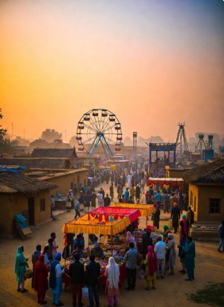 Baisakhi Village Fair in Morning Glow5