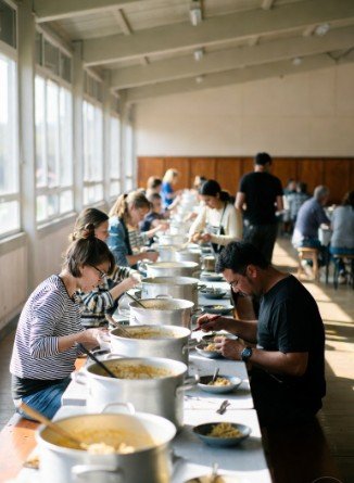 Langar Seva in Morning Light1