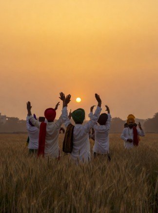 Sunrise Bhangra Dance in Wheat Fields5
