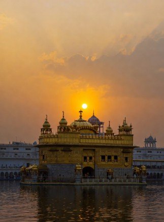 Sunrise Over Golden Temple on Baisakhi