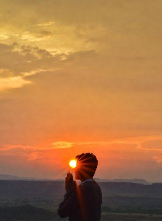 Sunrise offering to Surya Dev1