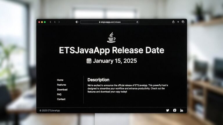 ETSJavaApp Release Date